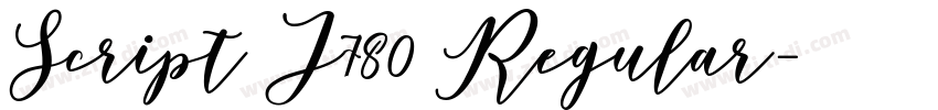 Script I780 Regular字体转换